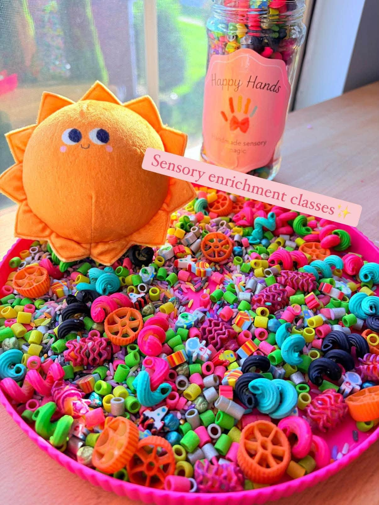 Happy Hands sensory enrichment class setup